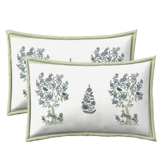 Blue floral pattern bedsheet